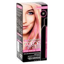 Spray on some detangler or apply conditioner straight to the hair and use a brush specifically made for combing through wet hair to prevent breakage. Garnier Color Styler Intense Wash Out Haircolor Pink Pop 1 7 Fl Oz Walmart Com Walmart Com