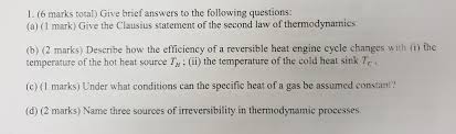 6 marks total) give brief answers
