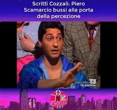 Piero chiambretti, dal «matrimonio» con valeria marini all'ironia su mike bongiorno: Bari Vhs Scritti Cozzali Piero Scamarcio Bussi Alla Porta Della Percezione Facebook