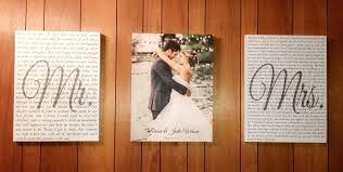 Set Of 3 Wedding Vows Canvas Anniversary Gift Canvas With Photo Custom Canvas Print Mr And Mrs Vow Vows Wedding Vow Art Canvas Anniversary Gift Wedding Vows