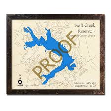 This reservoir lies between two of chesterfield's largest subdivisions, woodlake and brandermill. Swift Creek Reservoir Va 3d Nautical Wood Maps