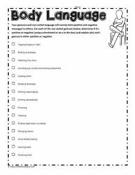 Body Language Language Worksheets Social Skills Lessons Social Skills