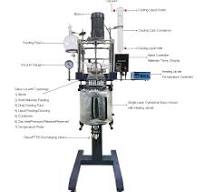 Unjacketed Single Layer Glass Reactor with Heating Jacket