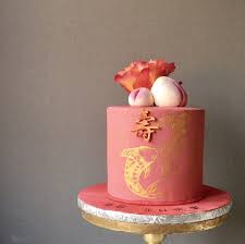 Something Similar For Doug S Birthday Cake But What Flavor Cake Chinese New Year Cake Red Fondant Cakes