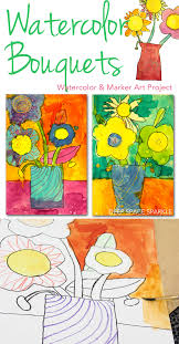 Flower drawings for kids biography source(google.com.pk). How To Draw Paint A Bouquet Of Flowers Deep Space Sparkle