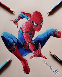 Color in your spiderman drawing. Pin By Robin Guillemette On Marvel Spiderman Drawing Marvel Drawings Marvel Superheroes Art