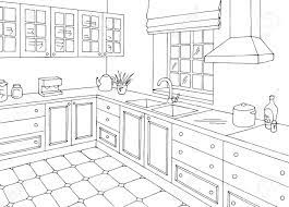 Maybe you would like to learn more about one of these? Kitchen Room Graphic Black White Home Interior Sketch Illustration Vector Royalty Free Cliparts Vectors And Stock Illustration Image 146291584