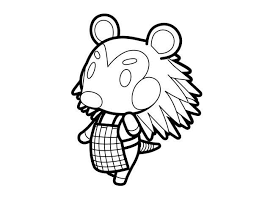 Animal Crossing Coloring Pages 4 Animal Coloring Pages Animal Crossing Moon Coloring Pages