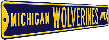 Check spelling or type a new query. Buy Authentic Street Signs 70007 Michigan Wolverines Ave Heavy Duty Metal Street Sign Wall Decor 36 X 6 Online In Qatar B0000b0yka