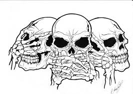 Black and white portrait of skull witches in hat with scary hand and spider. Found On Bing From Belovedsora23 Deviantart Com Skull Coloring Pages Ancient Egyptian Symbols Skull