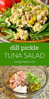 Dill Pickle Tuna Salad Gluten Free Lunch Recipe Recipe Tuna Salad Recipe Healthy Tuna Salad Recipe Gluten Free Recipes For Lunch