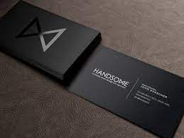Rockdesign's black business cards comes with premium black uncoated card stock that's high quality and thick. 41 Black Business Card Ideas Black Business Card Business Card Design Business Cards Creative