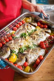 Dorade Au Citron Vert Et Tomates Cerise Kerstomaatjes Visrecepten Avondmaaltijd Recepten