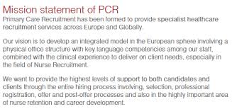 Mission Statement Of Pcr Healthcare Recruiting Mission Statement Primary Care