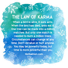 A collection of powerful karma quotes that'll inspire you to see that the energy and love that you put into the world will always come back to you. Karma Quotes And Karma Sayings What Goes Around Comes Around