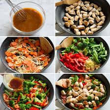 Pour desired amount of stir fry sauce into the center and allow it to come to simmer and thicken. Chicken Stir Fry Recipe Cooking Classy