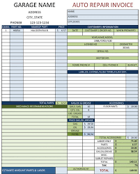 When your free invoice is complete, you can easily insert a mail merge field into your word or excel document, (depending on which bill template you are using) and mail it to your customer. Garage Invoice Template