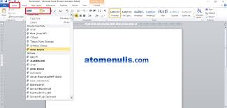 Cara Mudah Membuat Model Huruf Keren Di Microsoft Word Ato Menulis