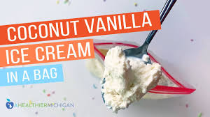 Put the vanilla almond milk, honey, and vanilla in the quart size bag and seal closed. Homemade Vanilla Coconut Ice Cream In A Bag A Healthier Michigan