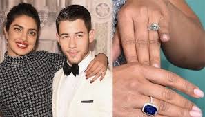 Priyanka Chopra Flaunts Her Engagement Ring And Calls It The Best Piece From Tiffany Celebrity Engagement Rings Engagement Celebration Engagement Rings Sapphire