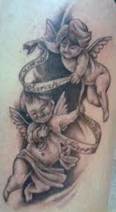 The design doesn't have a lot of details, but the cherub's gentle smile is a good imitation of the mona list. Cherub And Baby Angel Tattoo Designs And Meanings Tatring