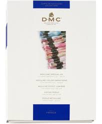 Dmc 2018 Floss Color Chart With Real Floss Samples