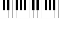 2 octave blank piano keyboard diagram clip art at clker com