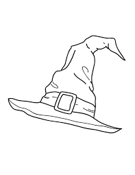 To clear the coloring page to start over, click and hold down on the eraser icon. Printable Witch Hat Coloring Page