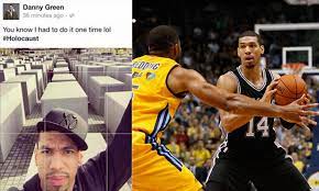 David astramskas october 9, 2014 danny greent twitter. San Antonio Spurs Danny Green Apologizes For Holocaust Memorial Selfie In Berlin Daily Mail Online
