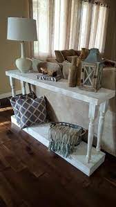 17 Models Diy Sofa Table To Decorating Behind Couch Fancydecors Diy Sofa Table Sofa Table Decor Sofa Table Design