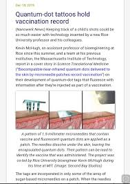 Oxford university was going to open source its vaccine, then the bill and melinda gates foundation stepped in and convinced them to sell exclusive. Rita Banerji On Twitter Here S How Gates Quantum Dot Digital Tattoo Implant To Track Covid2019 Vaccine Compliance Works It Holds Vaccination Records Inside Your Body Combined With Id2020 It Likely Holds All