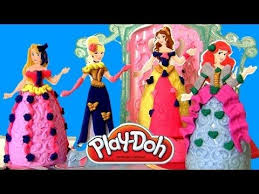 Play Doh Plus Design A Dress Ballroom Disney Princess Belle Ariel Rapunzel Cinderella Diy Play Dough Youtube Play Doh Plus Disney Princess Belle Playdough