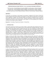 23 malaysian property market 2014 outlook iskandar malaysia committed. Pdf Forecasting Malaysian Property Cycle An Indicator Based Approach