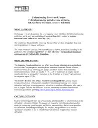 Understanding Booker And Fanfan Federal Sentencing Guidelines