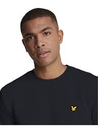 Lyle Scott Pull Tape Crew Neck, marine