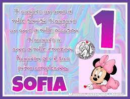Mia principessa non cambiare mai rimani sempre come sei: Buon Primo Compleanno Sofia Mamme Pazze Per I Bimbi Facebook