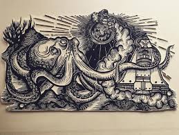 Woodcut Engraving Xilogravura Xilografia Grabadoenrelieve Grabadoenmadera Woodengraving Printm Linocut Art Linocut Prints Contemporary Printmaking Concepto y significado de calavera: pinterest