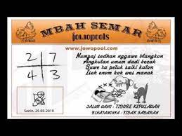 Prediksi Jowo Pools Senin 25 Maret 2019 Youtube