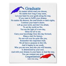 Graduate Poem Poster Zazzle Com Graduation Poems Graduation Message Graduation Prayers