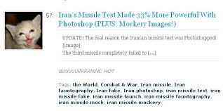Résultat de recherche d'images pour "iranian missile test 2008 photoshop"