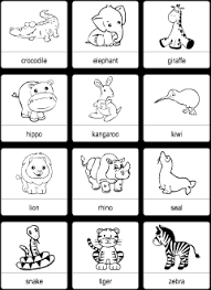 Wild Animals Vocabulary For Kids Learning English Printable Resources