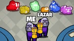 Among Us But Lazarbeam I Are Both Thanos Youtube