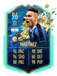 Lautaro martínez (lautaro javier martínez, born 22 august 1997) is an argentine footballer who plays as a striker for italian club inter, and the argentina national team. Lautaro Martinez Fifa 20 Spieler Statistik Card Preis