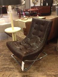 Brown Leather Chair With Chrome Base Abc Home Brown Leather Chairs Leather Chair Chair