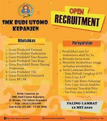 Loker guru wilayah badas pare. Lowongan Kerja Guru Sekolah Smk Budi Utomo Kepanjen Indah Pratiwi 20 Apr 2020 Loker Atmago Warga Bantu Warga