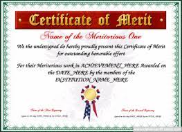 Certificate Of Merit Template Free To Customize Download Print And Email Hundreds Certificate Of Merit Awards Certificates Template Certificate Templates
