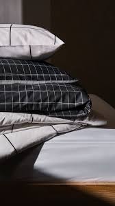 Aesthetic Black And White Checkered Bedding H M Home Checkered Bed Linen Goes Well With Checkered Bed Linen Mix And Match Different Colours To Keep The H M Home Hotel Collection Bedding Linen Bedding