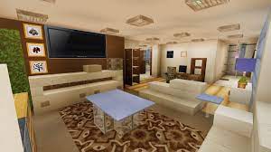 A modern living room with an elegant design and versatile lighting. Modern Living Room With Tv Stand Design Minecraft