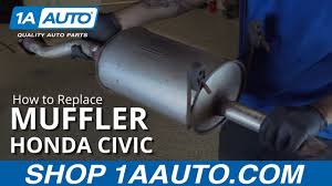 It may be wise to have a spare exhaust clamp and bolts if your old clamp gets damaged. How To Replace Muffler 01 05 Honda Civic Youtube