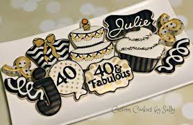 40th Birthday Cookie Cake Ideas 40th Birthday Birthday Cookies 40th Birthday Cakes Sugar Cookie Designs